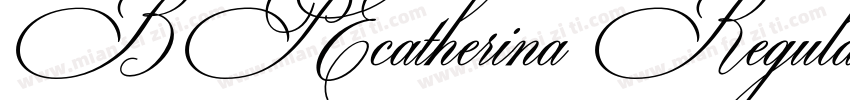 BP Ecatherina RegularVersion 1000字体转换